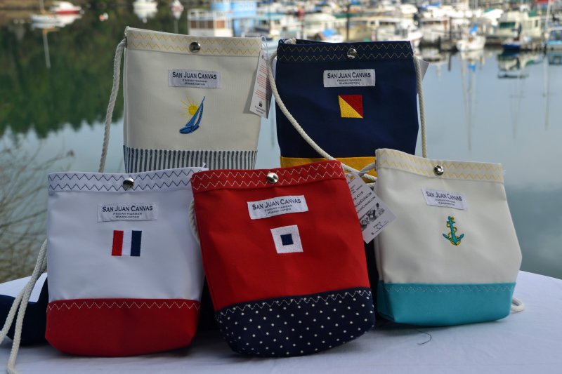Sea Bags, Recycled Sail Cloth Custom Name Boat Tote